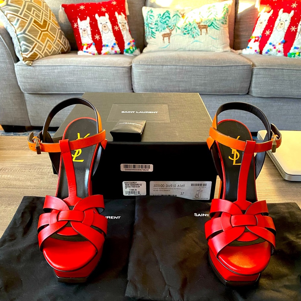 YSL Tribute Maine Heels Size 37 eu / 7 u.s